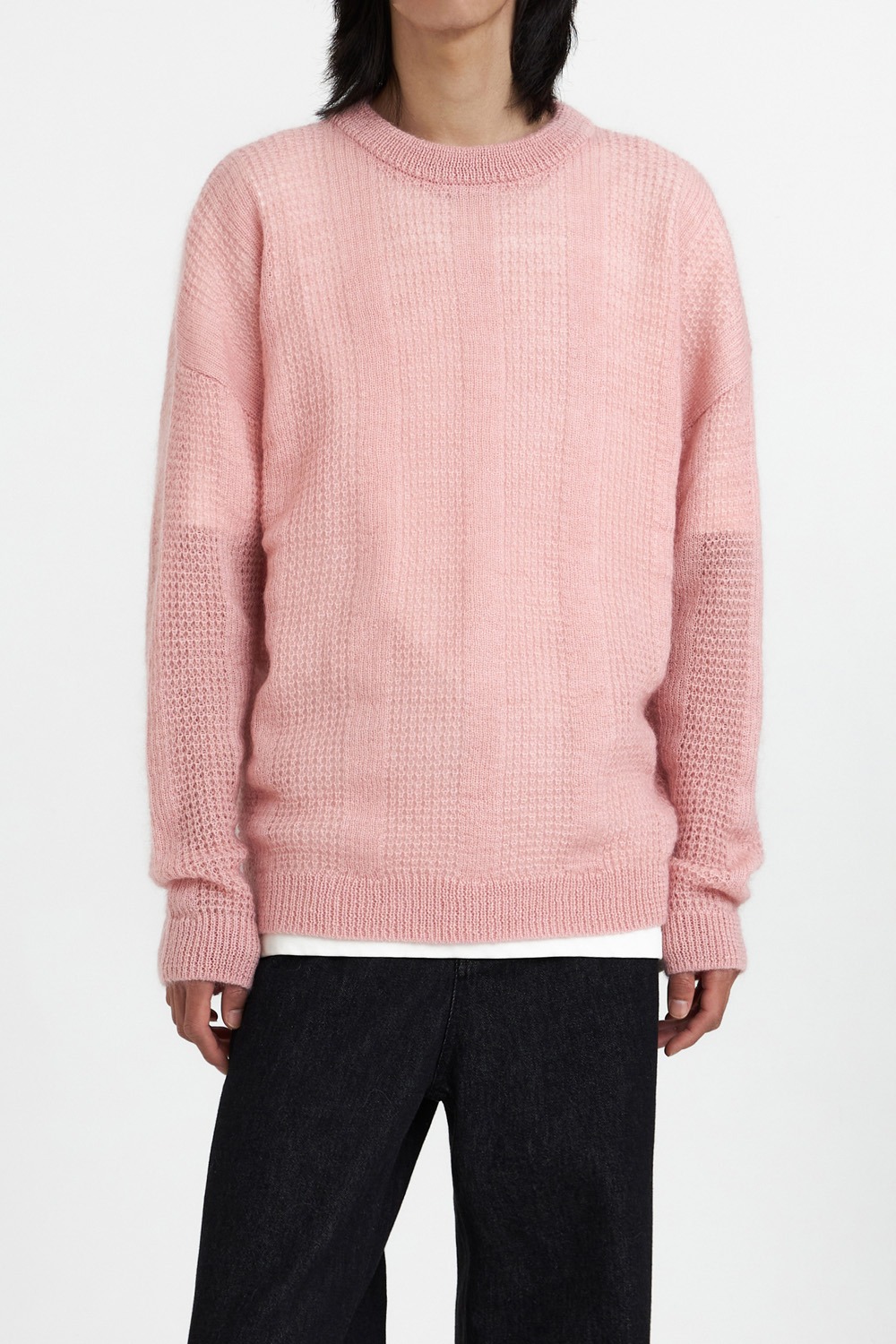 Mohair Crew-neck Knit_Pink